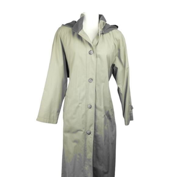 FLEET STREET Hooded Trench Coat with Belt. 12P - Picture 3 of 10